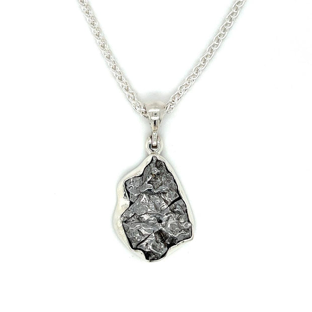 Sterling Silver Meteorite Nugget Pendant