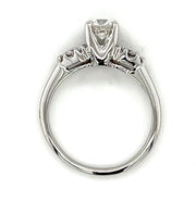 Pre-Owned Platinum Three Stone Diamond Engagement Ring