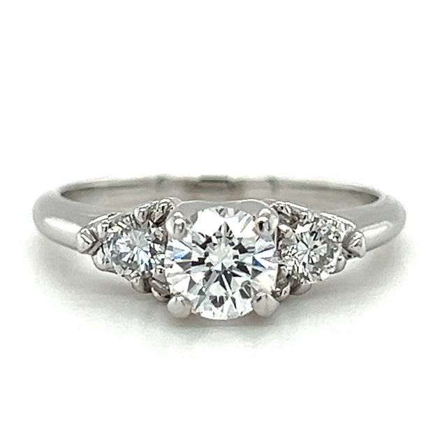 Pre-Owned Platinum Three Stone Diamond Engagement Ring