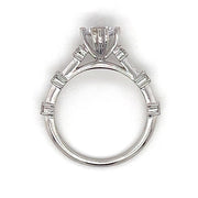 14k White Gold 'Floating' Diamond Engagement Ring by Rego Designs