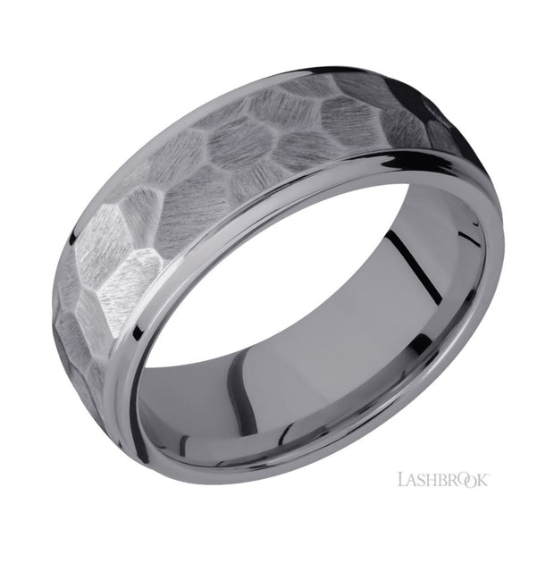 Tantalum Rock Finish Wedding Band by Lashbrook Designs