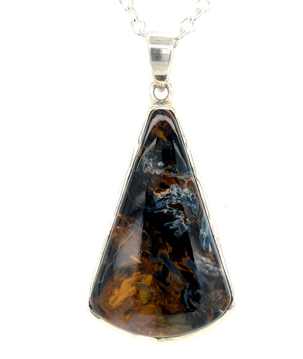 Sterling Silver Pietersite Pendant
