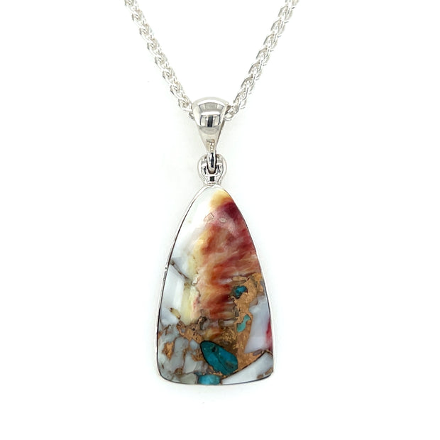 Sterling Silver Oyster Turquoise Pendant