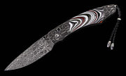 Damascus Steel & Fordite 'Boss' Pocket Knife by William Henry