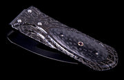 Men's Zurich 'Raven' Black Carbon Fiber Money Clip by William Henry
