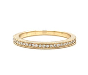 14k Yellow Gold Classic Diamond Wedding Band
