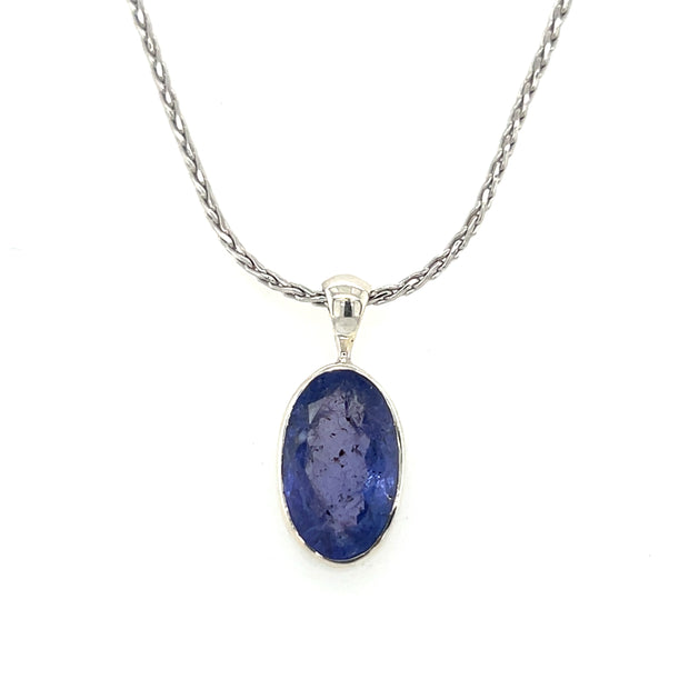 Sterling Silver Tanzanite Pendant