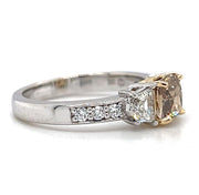 18k Gold Fancy Color Diamond Engagement Ring by IJC