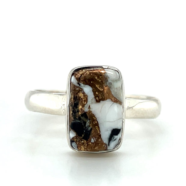 Sterling Silver White Buffalo Turquoise Ring