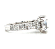 14k White Gold Marquise Diamond Engagement Ring