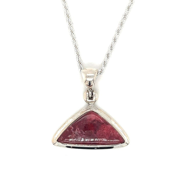 Sterling Silver Pink Thulite Pendant
