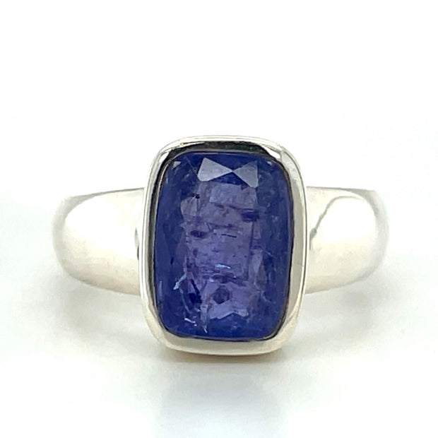 Sterling Silver Tanzanite Solitaire Ring