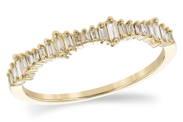 14k Yellow Gold Baguette Diamond Fashion Ring by Allison Kaufman