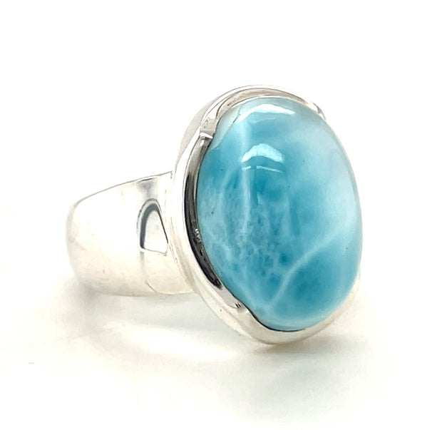 Sterling Silver Larimar Ring