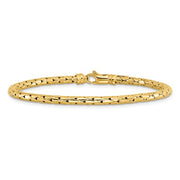 14k Yellow Gold Polished Fancy Link Fashion Bracelet