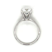 14k White Gold 3.00 CT Round Brilliant Lab Grown Diamond Solitaire Engagement Ring