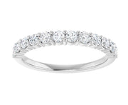 14k White Gold .55 CTW Shared Prong Set Diamond Wedding Band