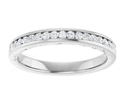 14k White Gold .75 CTW Channel Set Diamond Wedding Band