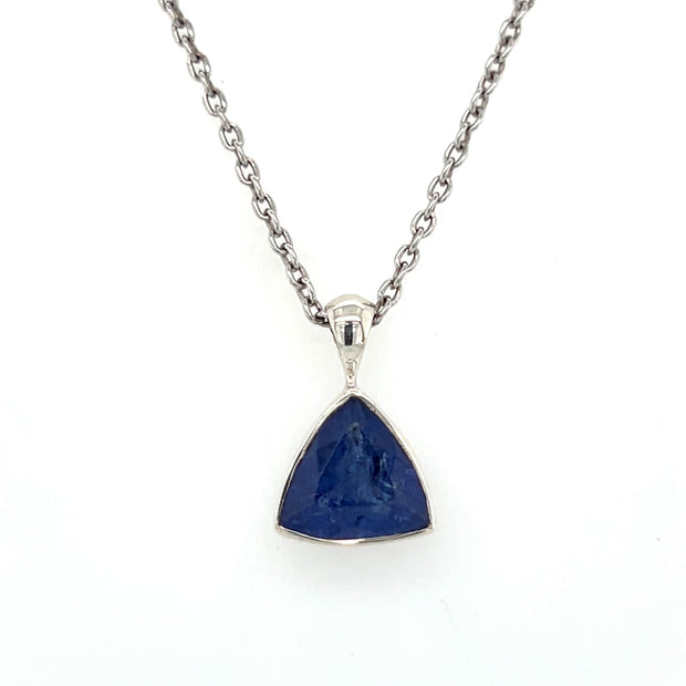 Sterling Silver Tanzanite Pendant