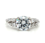 14k White Gold Diamond Constellation Engagement Ring by Zeghani