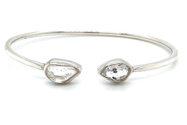 Sterling Silver Herkimer Diamond Cuff Bracelet