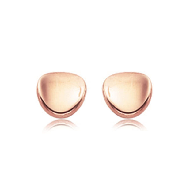 14k Rose Gold Dapped Disc Stud Earrings by Carla | Nancy B