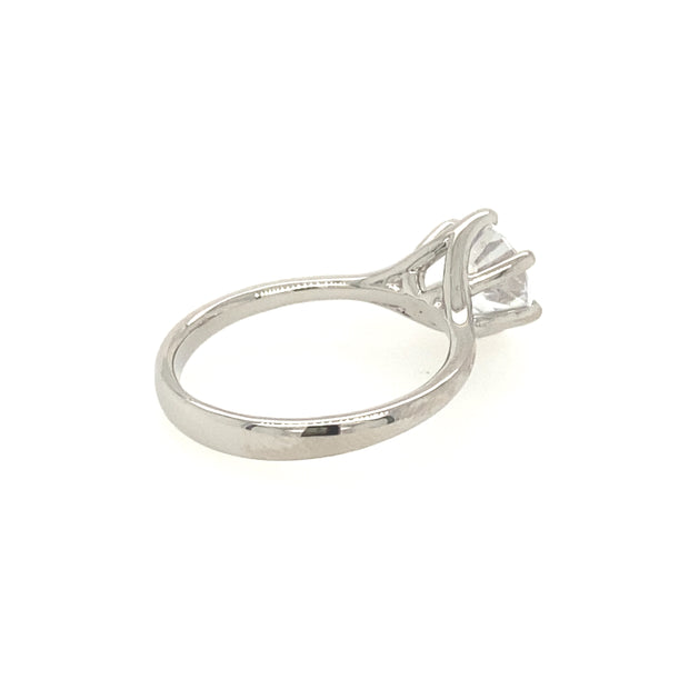 Platinum Solitaire Engagement Ring Mounting