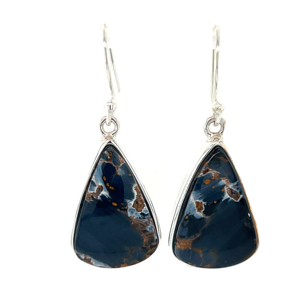 Sterling Silver Pietersite Earrings