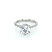 Platinum Solitaire Engagement Ring Mounting