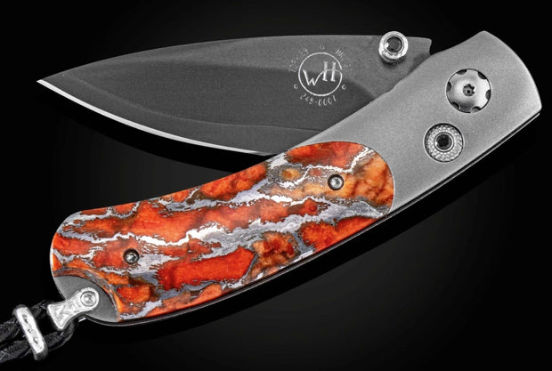 Kestral 'Shine' Titanium & Apple Core Pocket Knife by William Henry
