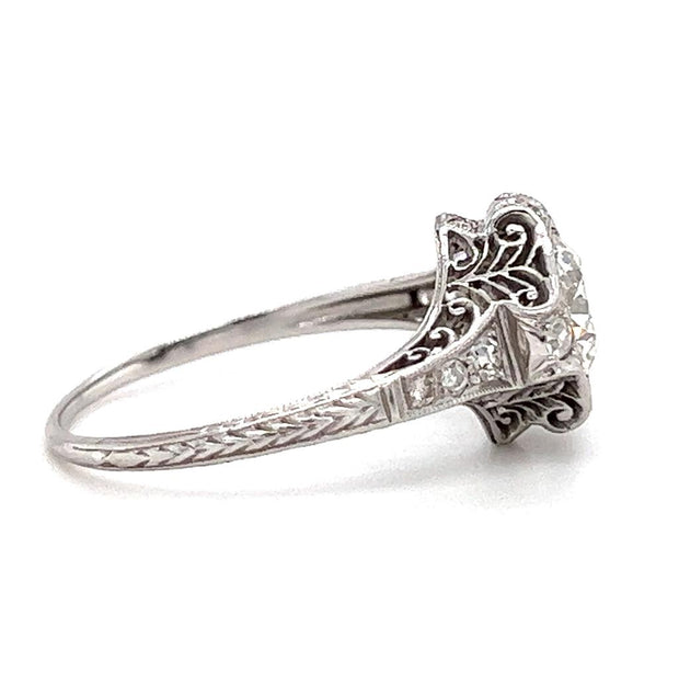 Pre-Owned Antique Platinum & Diamond Engagement Ring