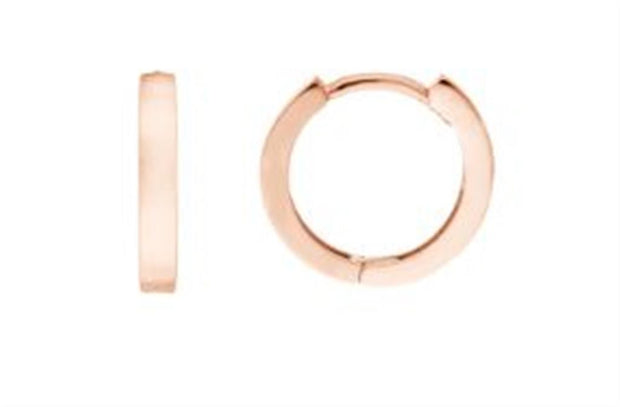 14k Rose Gold Mini Huggie Hoop Earrings