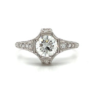 Pre-Owned Antique Platinum & Diamond Engagement Ring