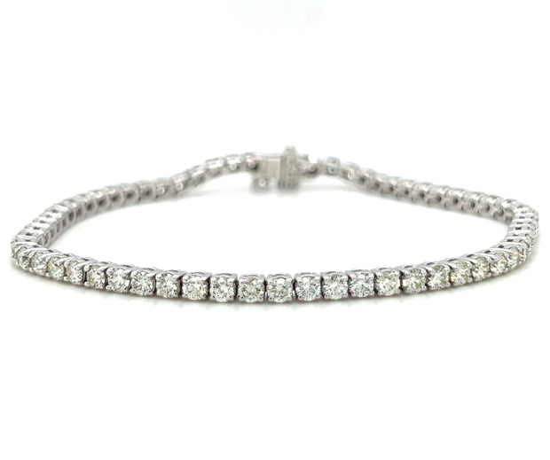 Platinum 4.04 CTW Diamond Tennis Bracelet