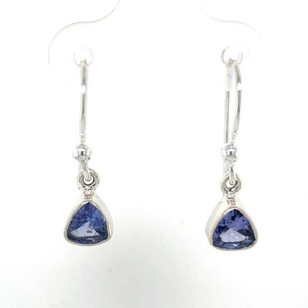 Sterling Silver Tanzanite Earrings