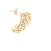 Pre-Owned 14k Yellow Gold Woven Dangle Earrings