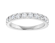 14k White Gold .75 CTW French Prong Set Diamond Wedding Band