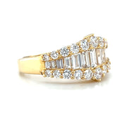 18k Yellow Gold Diamond Fashion Band