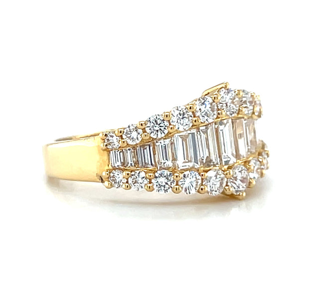18k Yellow Gold Diamond Fashion Band
