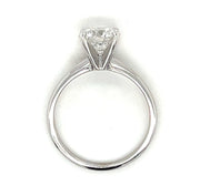 14k White Gold 1.64 CT Round Brilliant Lab Grown Diamond Solitaire Engagement Ring