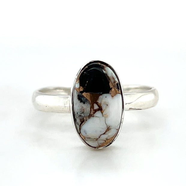 Sterling Silver White Buffalo Turquoise Ring