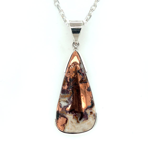 Sterling Silver Copper CalcitePendant