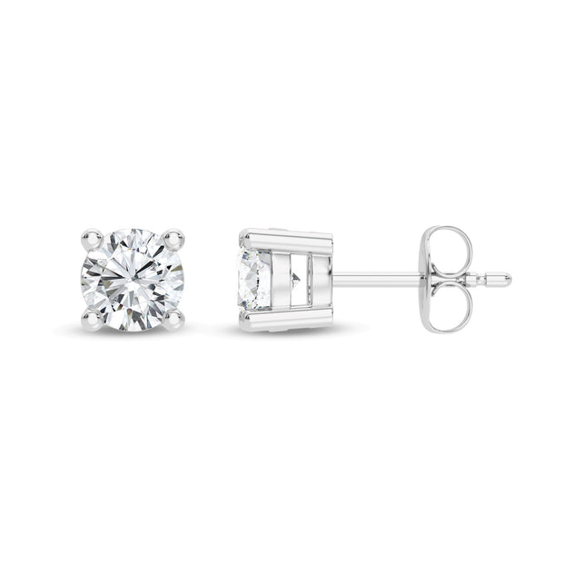 14k White Gold 2.32 CTW Laboratory Grown Diamond Stud Earrings
