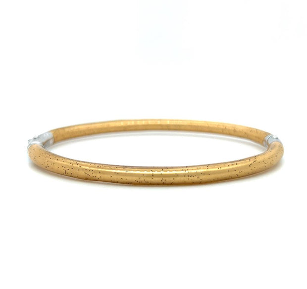 Sterling Silver & Gold Enamel Bangle Bracelet by SOHO