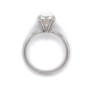 Sterling Silver Lab Created Moissanite Solitaire Ring