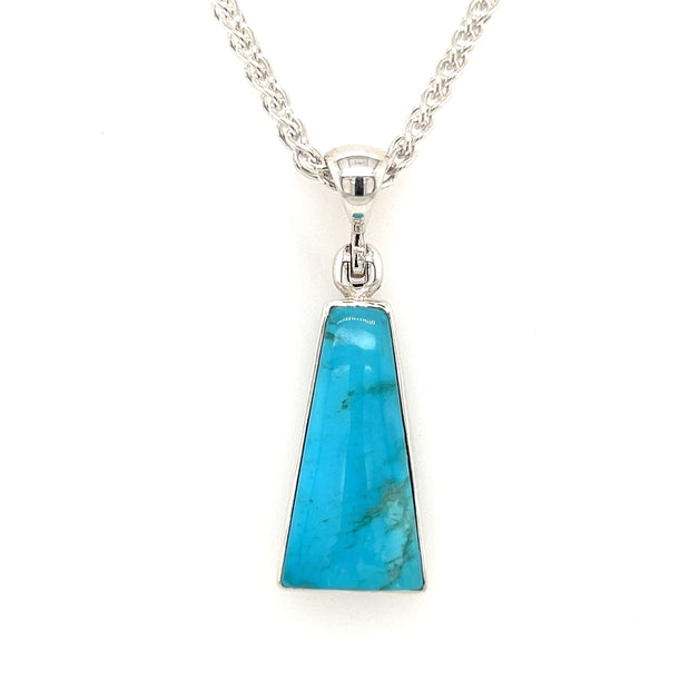 Sterling Silver Turquoise Pendant
