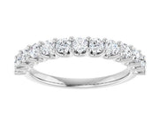 14k White Gold .75 CTW Prong Set Diamond Wedding Band