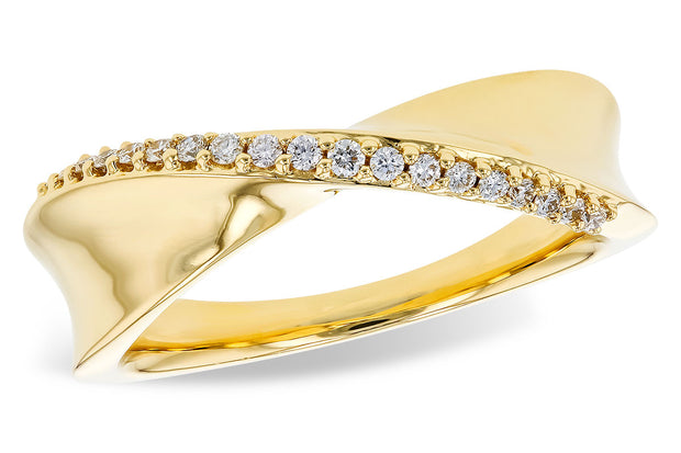14k Yellow Gold Diamond Fashion Ring by Allison Kaufman