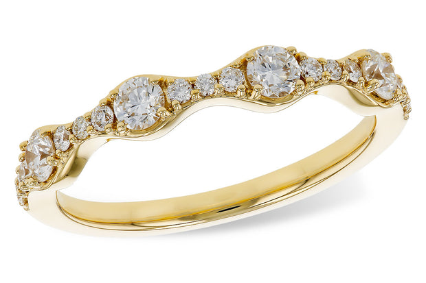 14k Yellow Gold Diamond Fashion Ring by Allison Kaufman