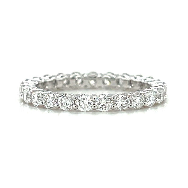 18k White Gold Diamond Eternity Band